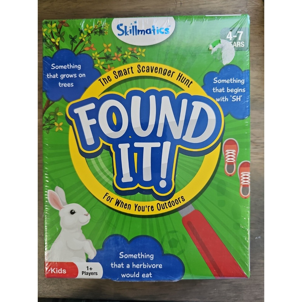 Skillmatics Found It! Outdoors Edition Scavenger Hunt Card Game Ages 4–7 NIB